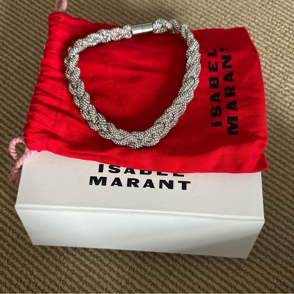 Isabel Marant Yua Crystal Braided necklace
